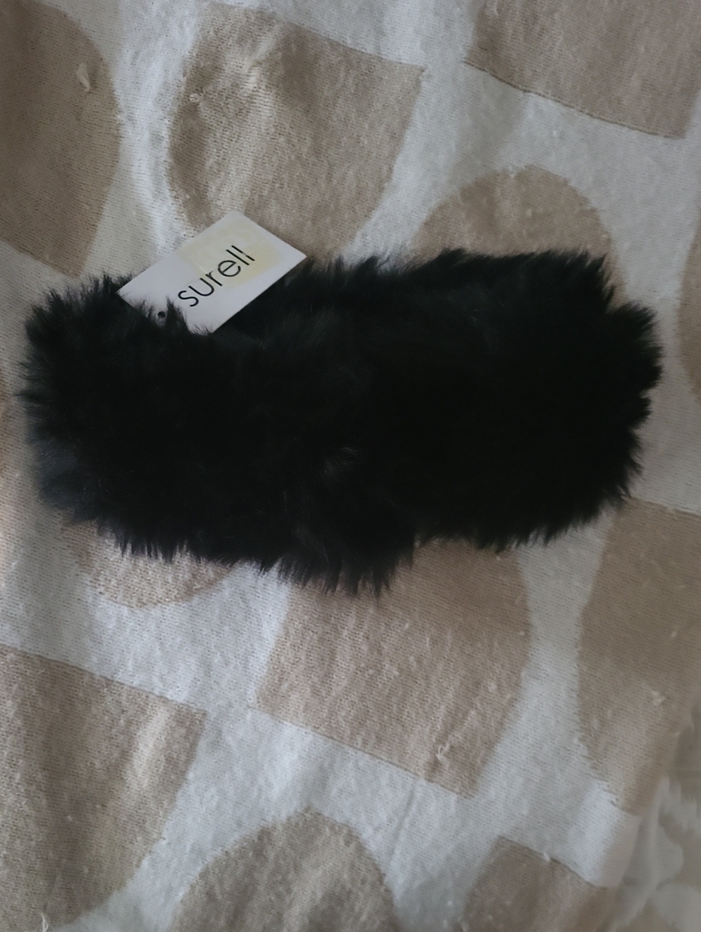 NWT🖤 Surell Black Faux Fur Ear Warmer Headband